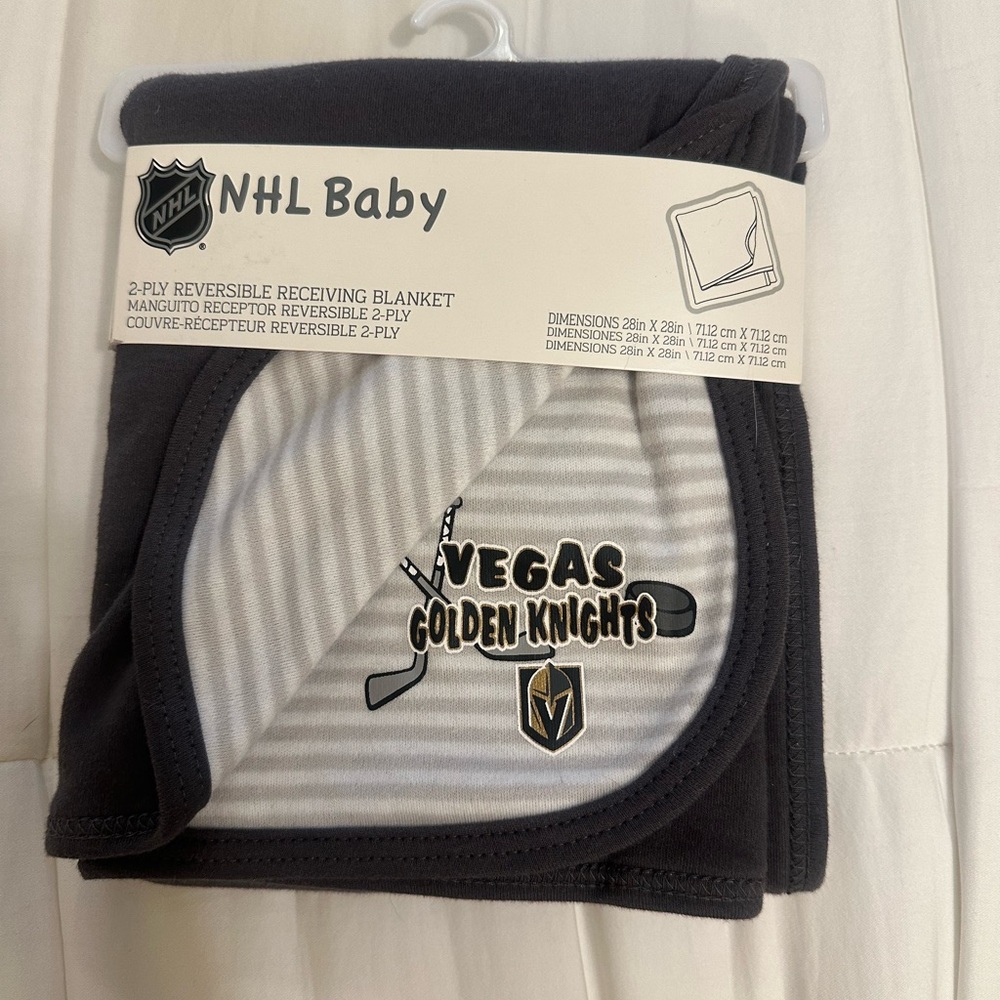NHL Golden Knights Newborn Blanket - Gray